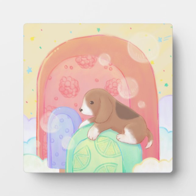 Beagle & Popsicles Plaque (Front)