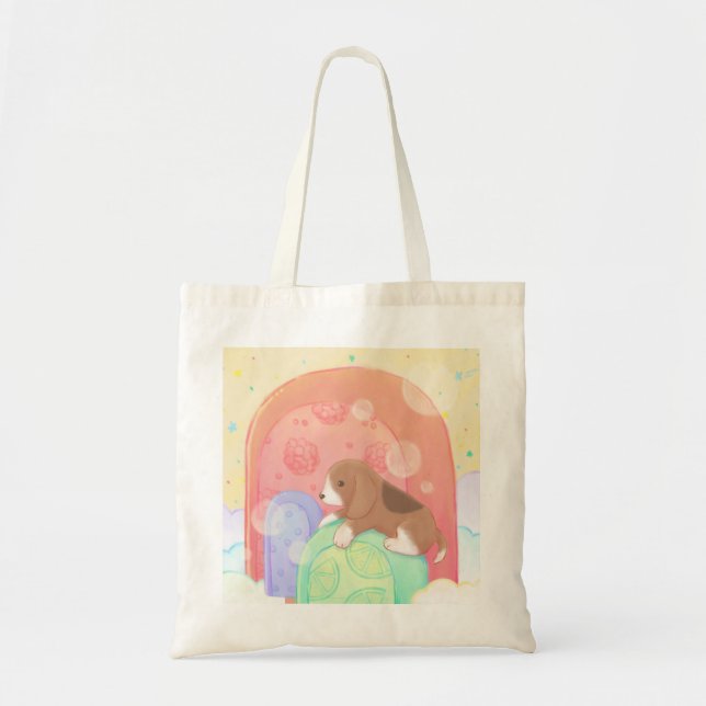 Beagle & Popsicles Tote Bag (Front)