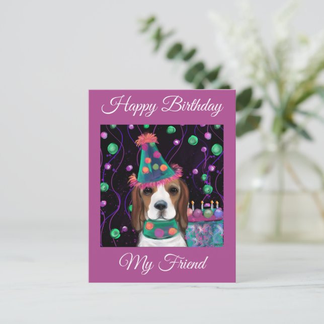  Beagle Postcard (Standing Front)