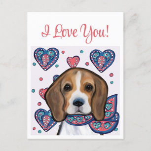 Beagle       postcard