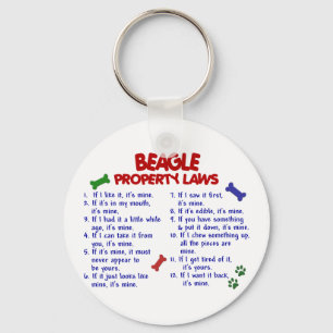 BEAGLE Property Laws 2 Key Ring