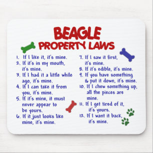 BEAGLE Property Laws 2 Mouse Mat