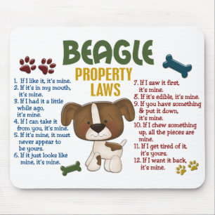 Beagle Property Laws 4 Mouse Mat