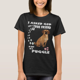 Beagle Pug Mum Christmas Baby Puggle Dad Costume C T-Shirt