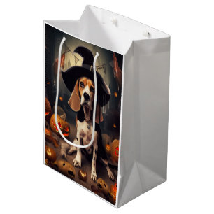 Beagle Pumpkins Halloween Scary Medium Gift Bag