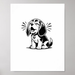 Beagle puppy adorable, family Animal lover Poster