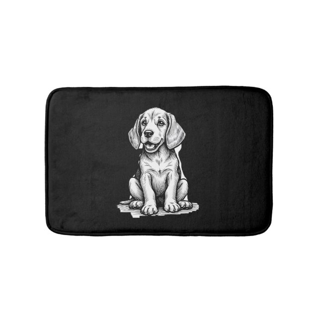 Beagle puppy adorable, family Animal lover Tank To Bath Mat (Front)