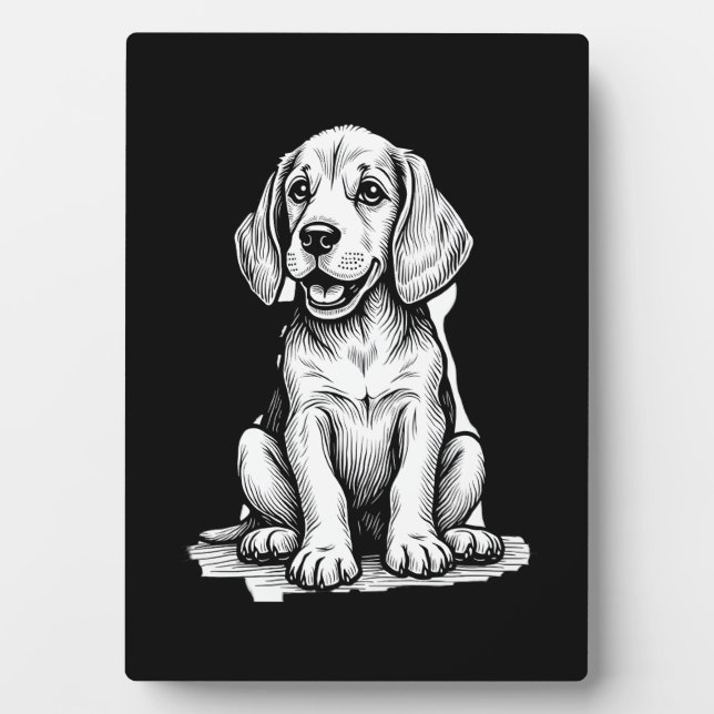 Beagle puppy adorable, family Animal lover Tank To Plaque (Front)
