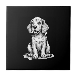 Beagle puppy adorable, family Animal lover Tank To Tile