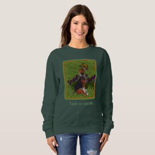 Beagle Puppy Butterflies Dog Art Personalised  Sweatshirt