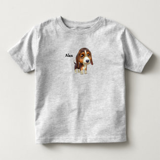 Beagle Puppy Cartoon Toddler T-Shirt