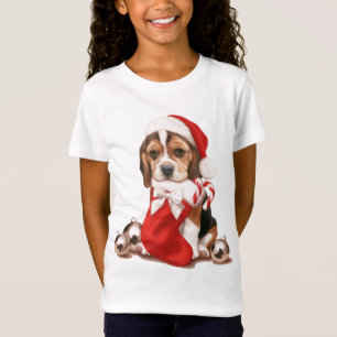 Beagle Puppy Christmas T-Shirt
