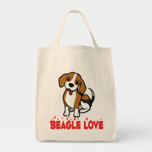 Beagle Puppy Dog Cartoon Love Beagles Tote Bag