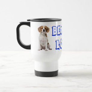 Beagle Puppy Dog - Navy Blue Love Beagles Travel Mug
