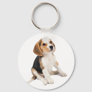 Beagle Puppy Key Ring