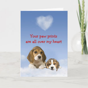 Beagle Puppy Love Card