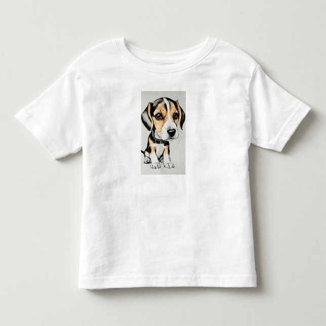 Beagle Puppy Toddler T-Shirt (Front)