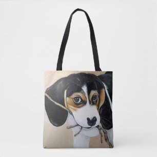 Beagle Puppy Tote Bag