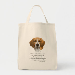 Beagle Rainbow Bridge Tote Bag