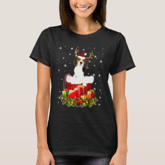 Beagle Reindeer In Santa Sack Box Costume T-Shirt