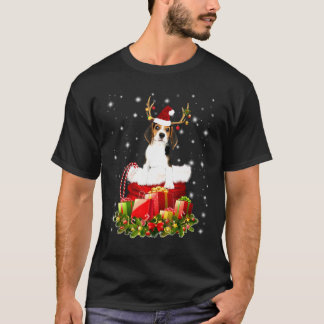Beagle Reindeer In Santa Sack Box Costume T-Shirt