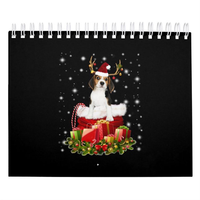 Beagle Reindeer Pressent Christmas Gift Calendar (Cover)