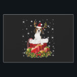 Beagle Reindeer Pressent Christmas Gift Wrapping Paper Sheet<br><div class="desc">Beagle Reindeer Pressent Christmas Gift</div>