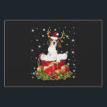 Beagle Reindeer Pressent Christmas Gift Wrapping Paper Sheet<br><div class="desc">Beagle Reindeer Pressent Christmas Gift</div>