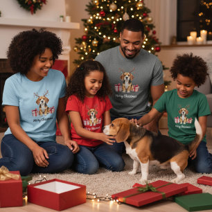 Beagle Reindeer T-Shirt