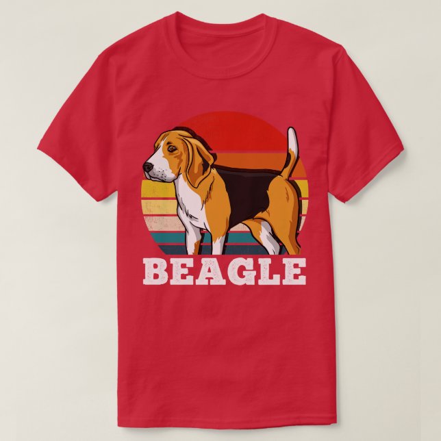 Beagle Retro T-Shirt (Design Front)