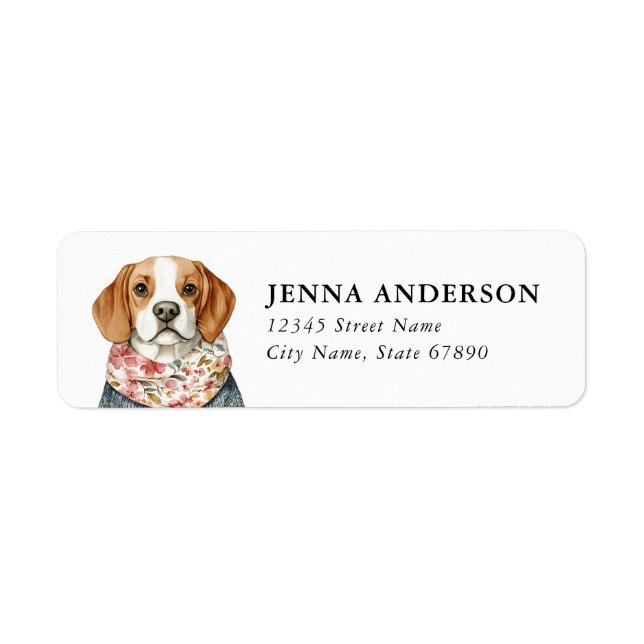 Beagle Return Address Label (Front)