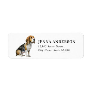 Beagle Return Address Label