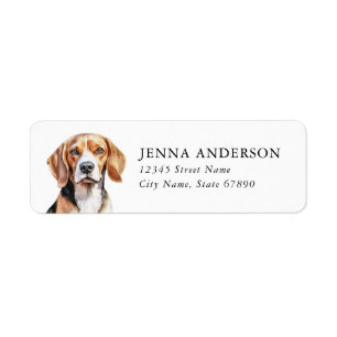 Beagle Return Address Label