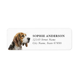 Beagle Return Address Label