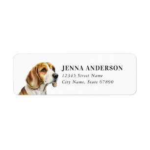 Beagle Return Address Label