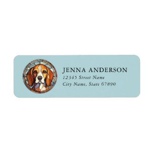 Beagle Return Address Label