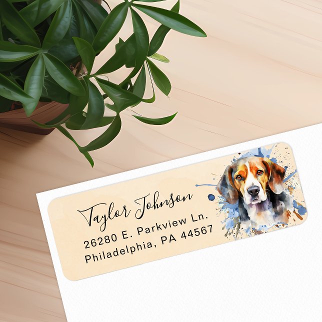 Beagle Return Address Label (Creator Uploaded)