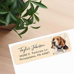 Beagle Return Address Label