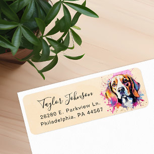 Beagle Return Address Label