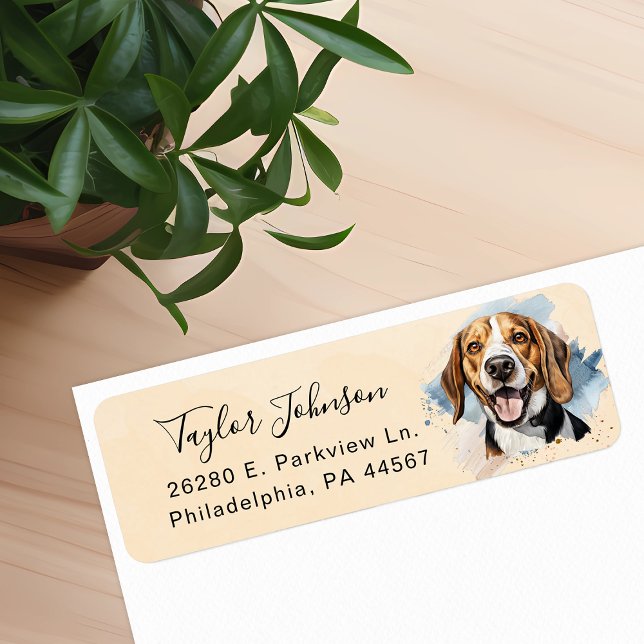 Beagle Return Address Label (Creator Uploaded)