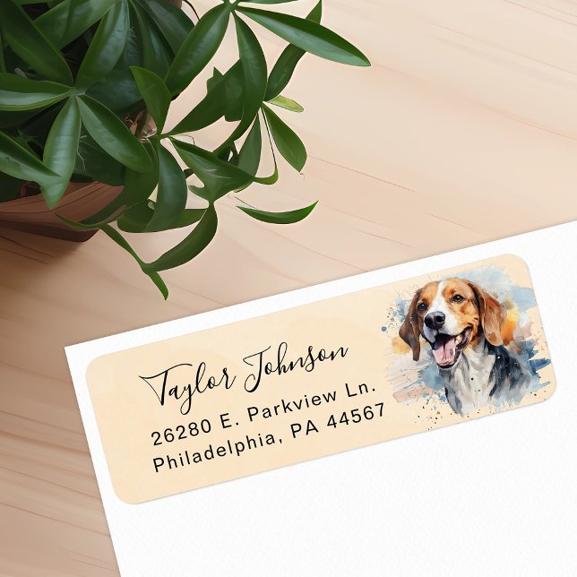 Beagle Return Address Label (Creator Uploaded)