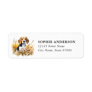 Beagle Return Address Label