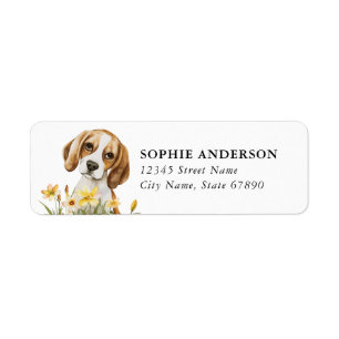 Beagle Return Address Label