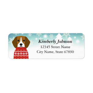 Beagle Return Address Labels