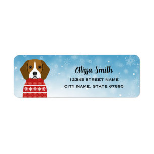 Beagle Return Address Labels