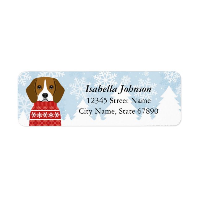 Beagle Return Address Labels (Front)