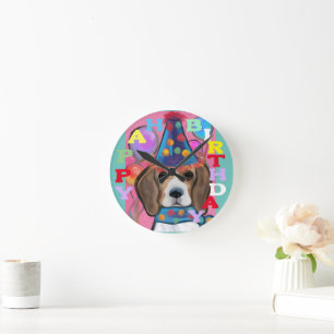 BEAGLE       ROUND CLOCK