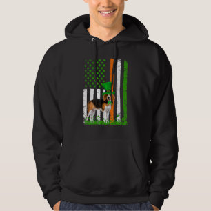 Beagle Saint Patrick's Day Dogs Lover American Fla Hoodie
