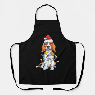 Beagle Santa Christmas Tree Lights Xmas Gifts Boys Apron