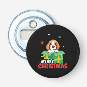 Beagle Santa Dog Lovers Merry Christmas Xmas  Bottle Opener